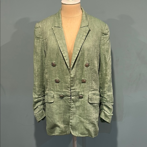Veronica Beard Beacon Dickey Jacket Blazer Green size 10 Herringbone Preppy - Picture 1 of 17